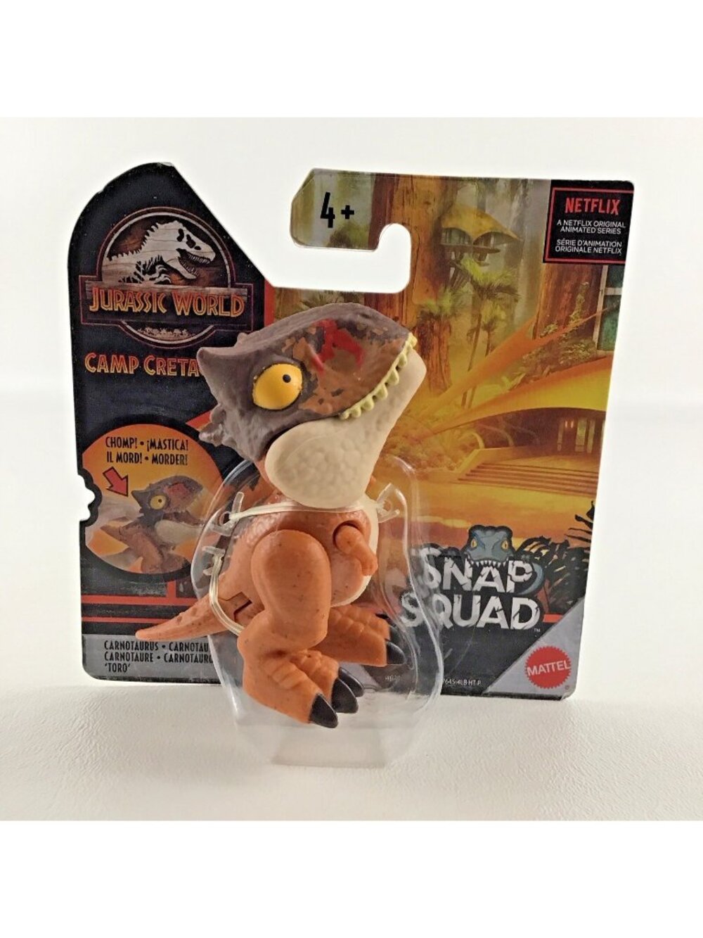 Jurassic World Snap Squad Carnotaurus Mini Dinosaur Action Figure Cretaceous